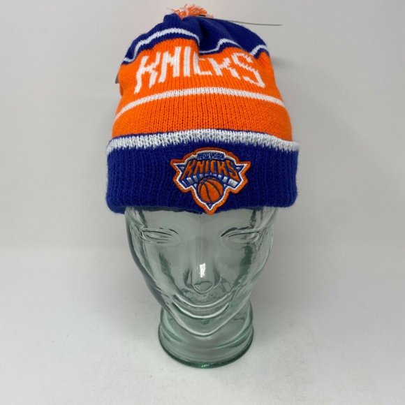 Nike Mens Orange NBA New York Knicks Beanie Cap OS
